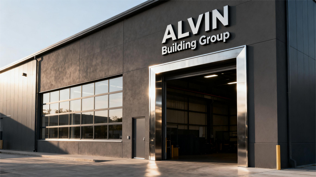 Alvin Building Group custom kitchen cabinet factory exterior workshop building-Alvin custom kitchen cabinet manufacturer factory exterior