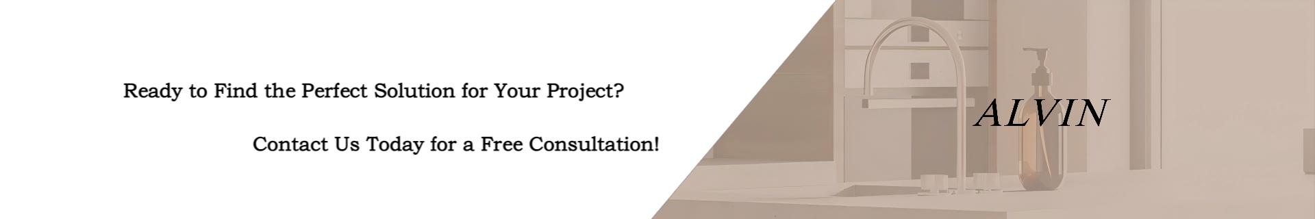 Alvin kitchen cabinet free consultation contact banner-Alvin custom kitchen cabinet manufacturer factory exterior